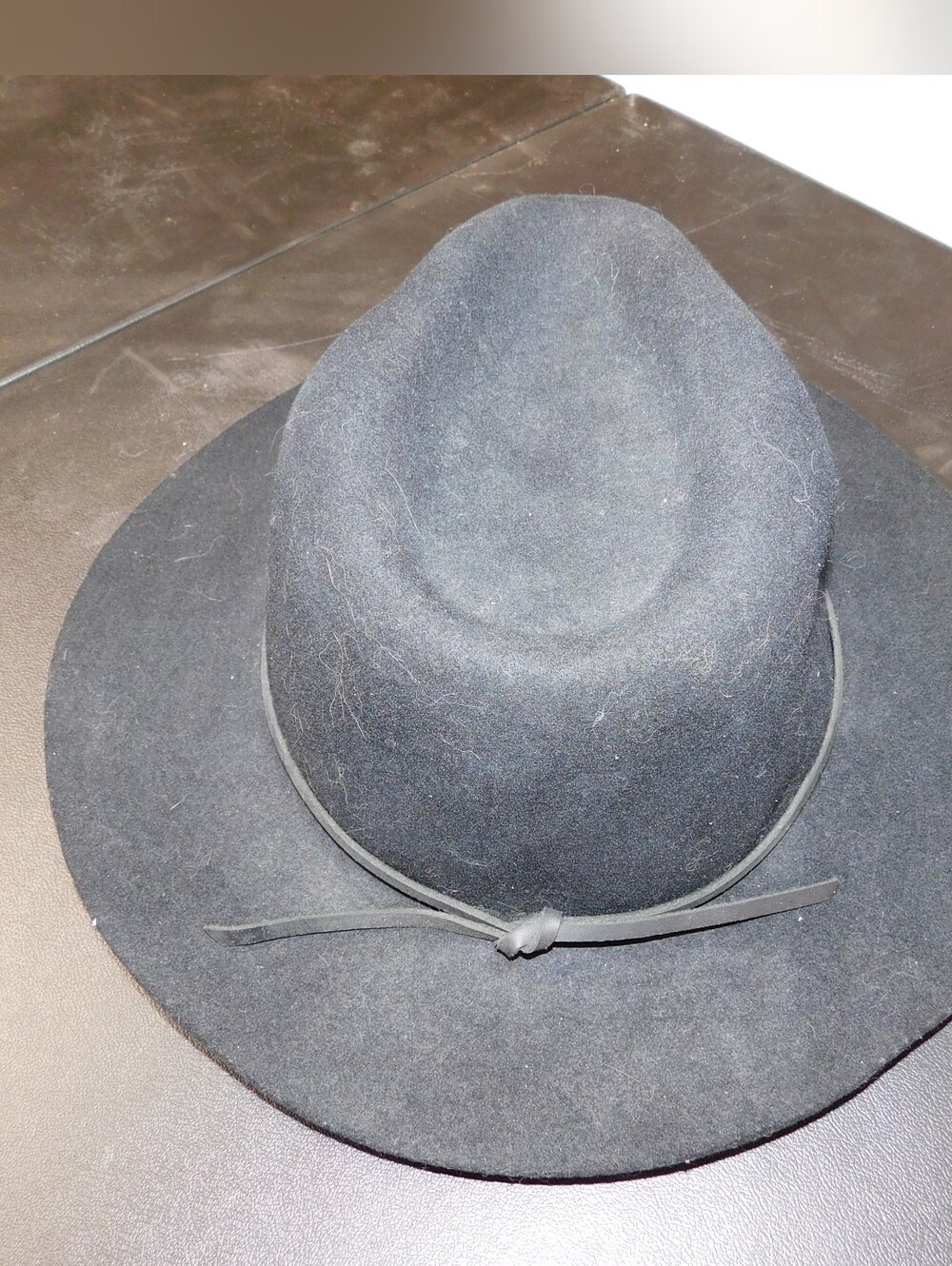 Brixton Black Wool Fedora Hat